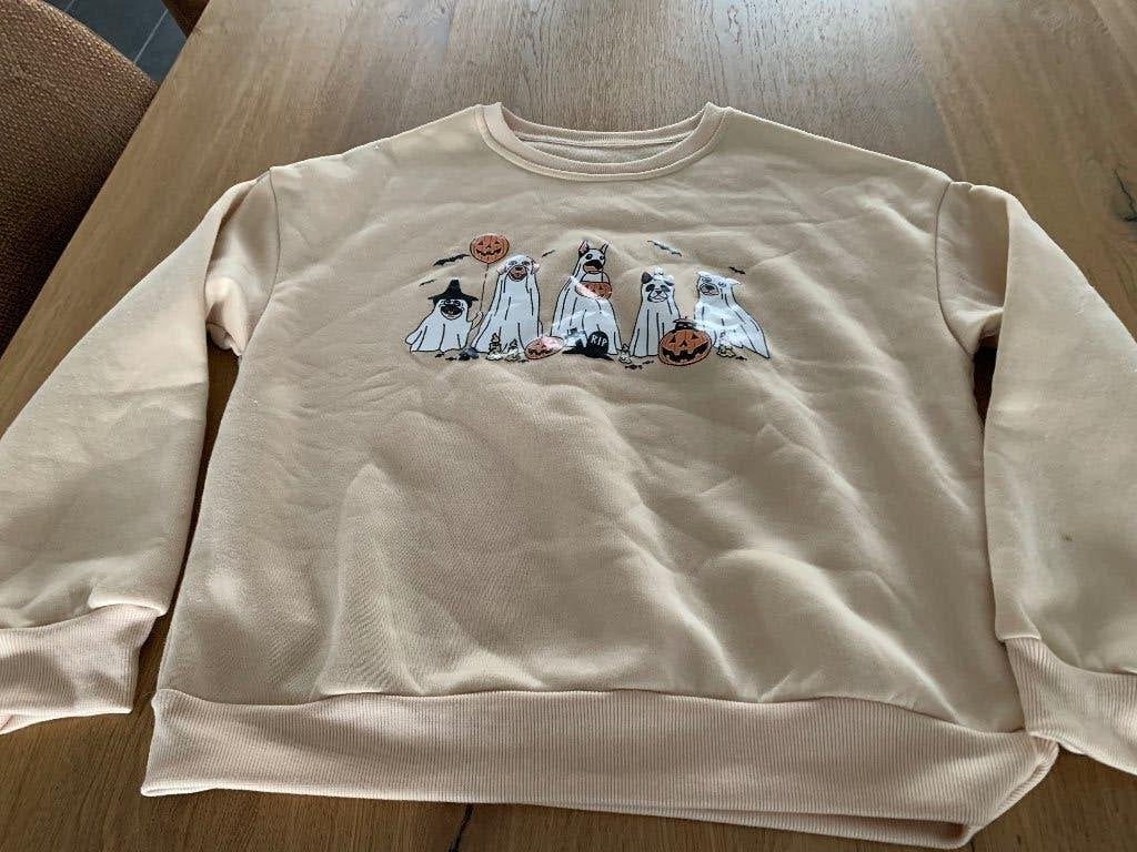 SHEIN Halloween Sweater – Maat XS, Ophalen of Verzenden, Zo goed als nieuw, Maat 34 (XS) of kleiner, Beige
