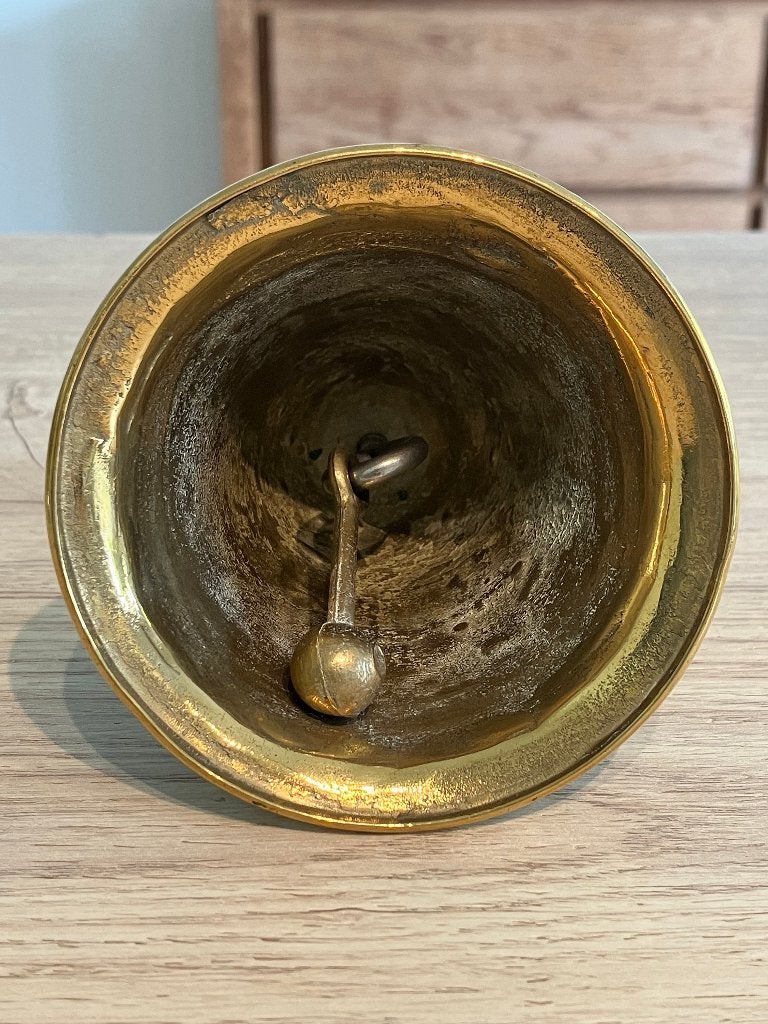 Cloche de table ancienne en cuivre avec Napoléon, Antiquités & Art, Enlèvement ou Envoi, Cuivre