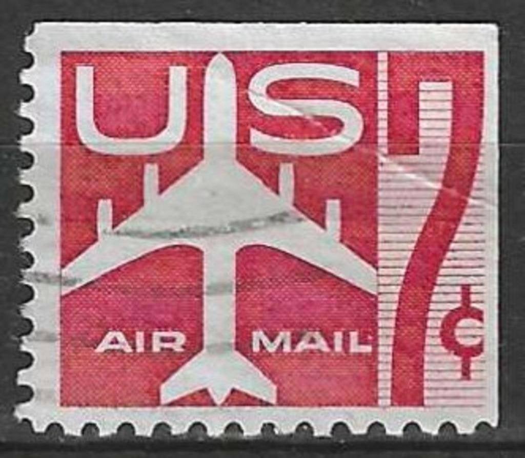 États-Unis 1958/1960 - Yvert 51 PA RB - Avion signé (ST), Envoi, Affranchi