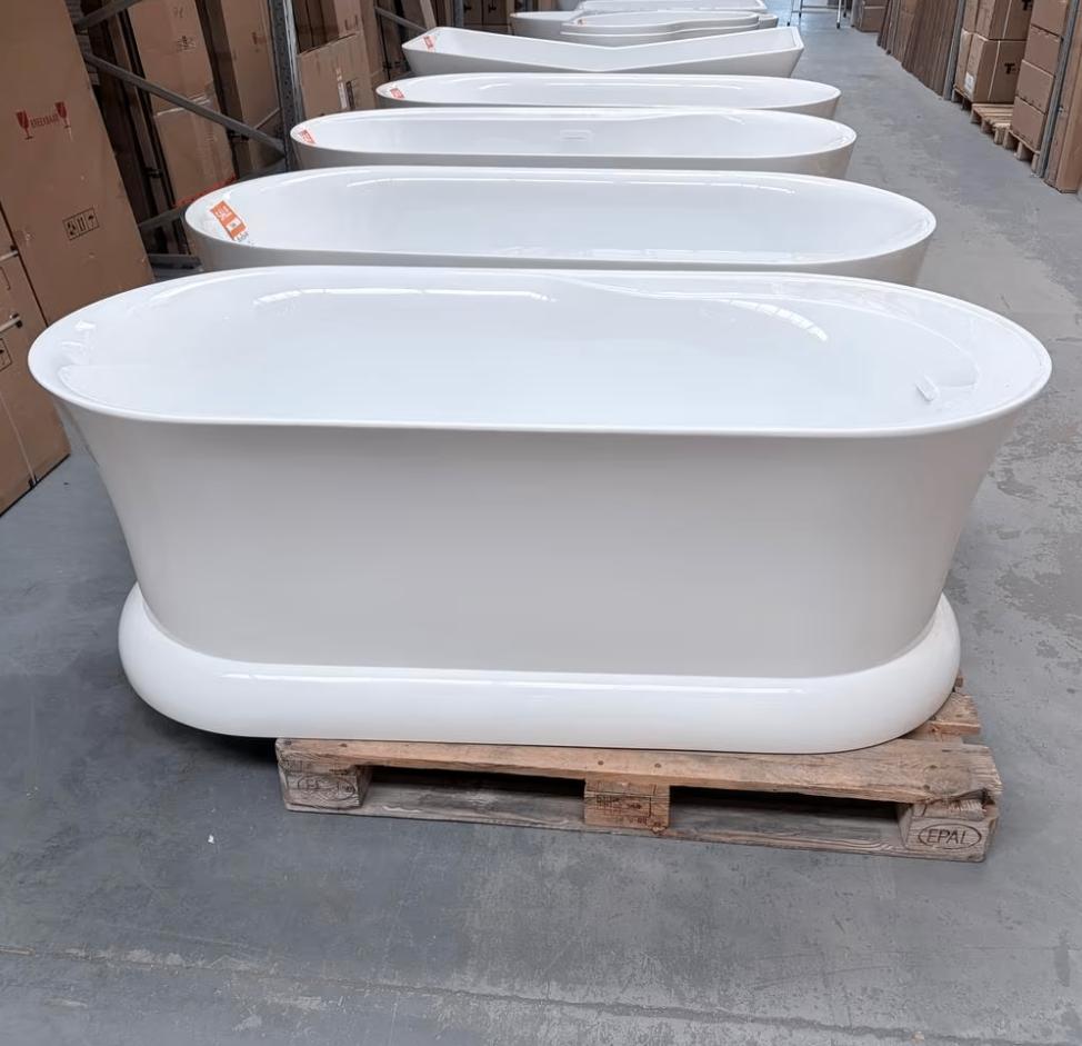 Vrijstaand ligbad 170x82x60 wit design OP=OP nr306, Ophalen of Verzenden, Nieuw, Wit