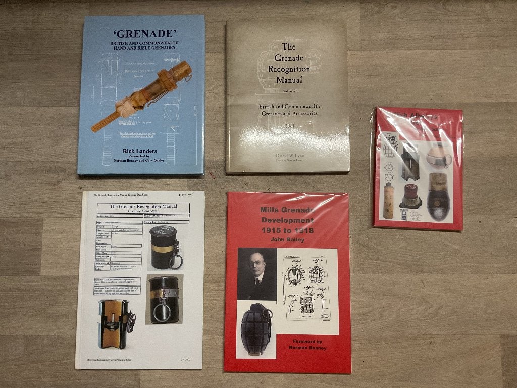 British grenades Engelse handgranaten Mills bomb, Collections, Enlèvement ou Envoi, Armée de terre, Douilles ou Pièces de fouille