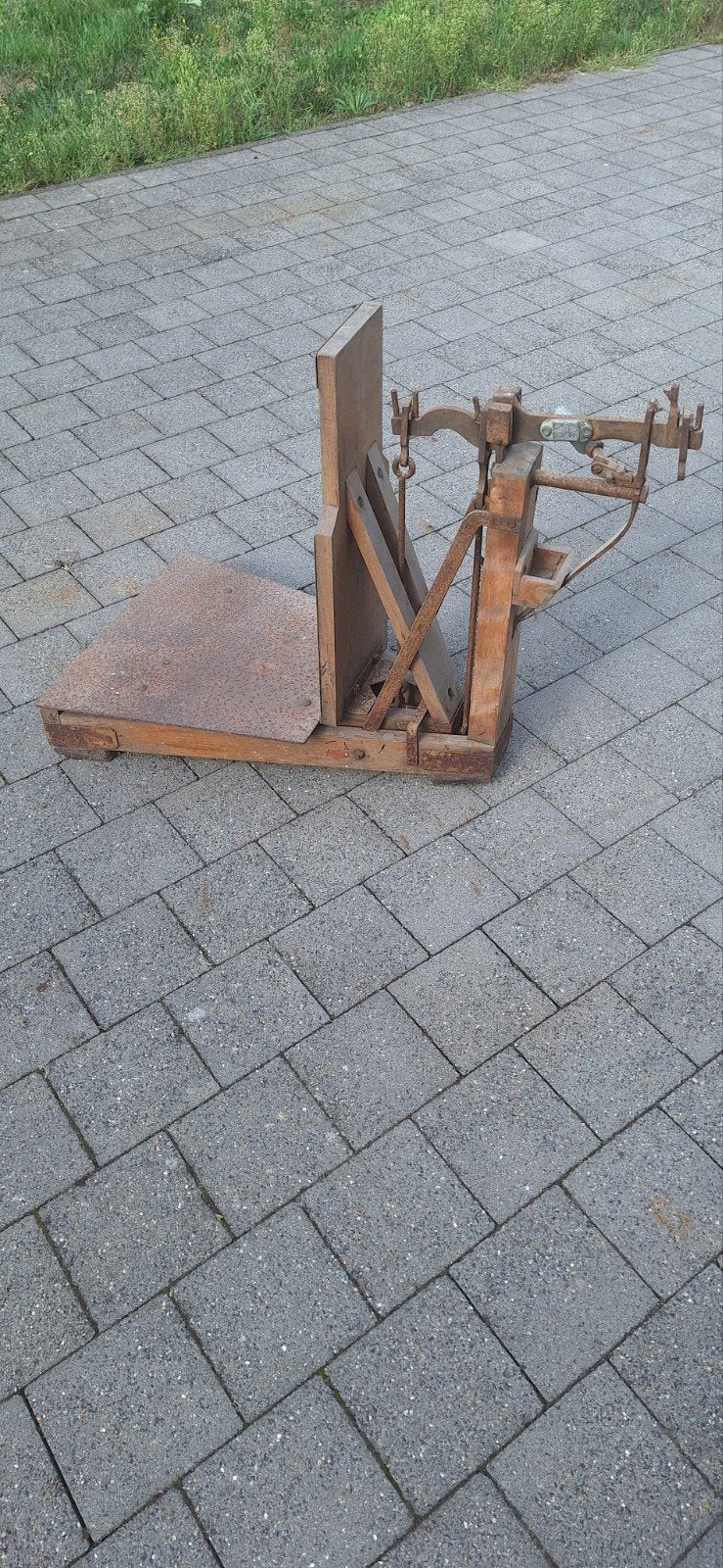 oude weegschaal, Ophalen, Gebruikt, Vloerweegschaal, Minder dan 50 kg