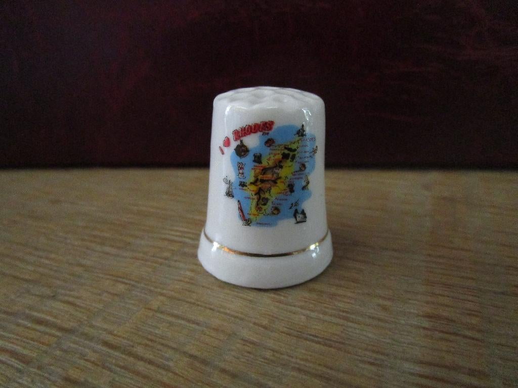 6 vingerhoedjes Griekenland, Ophalen of Verzenden, Nieuw, Porselein