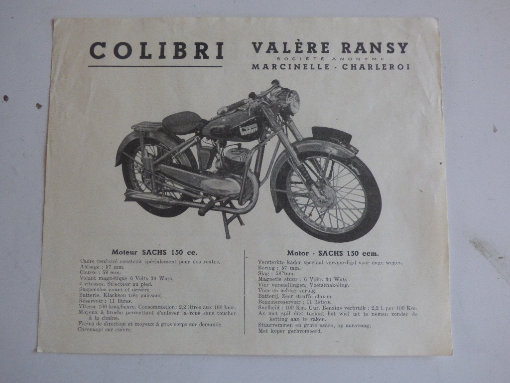 FLYER COLIBRI 100 et 150 cc, Enlèvement ou Envoi