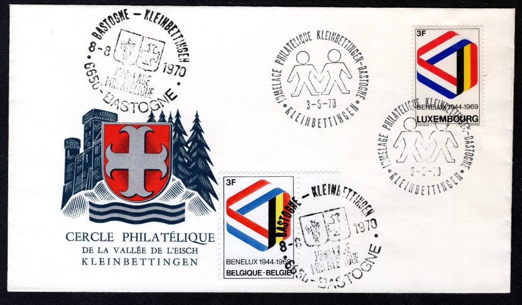 LUXEMBOURG Yt. Jumelage philatélique 3-5-1970, Envoi, Luxembourg, Affranchi