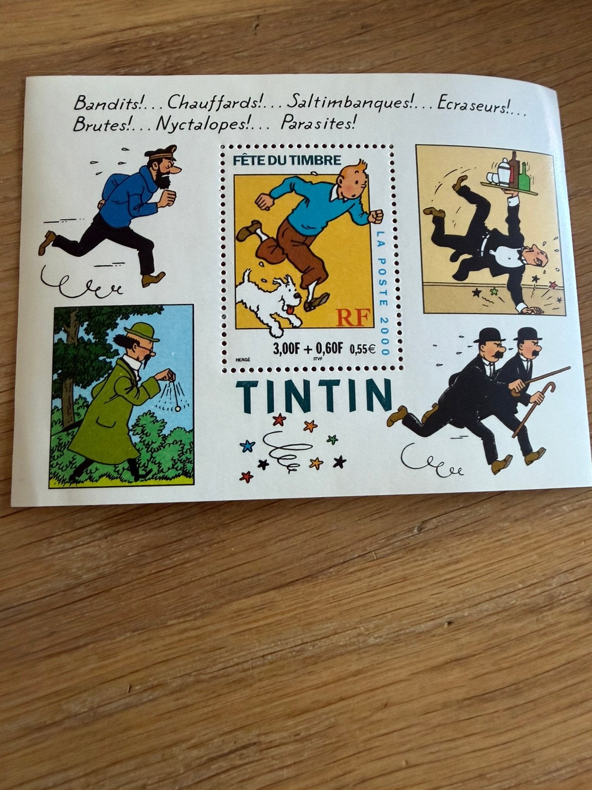 Tintin - bloc de timbres 2000, Enlèvement ou Envoi