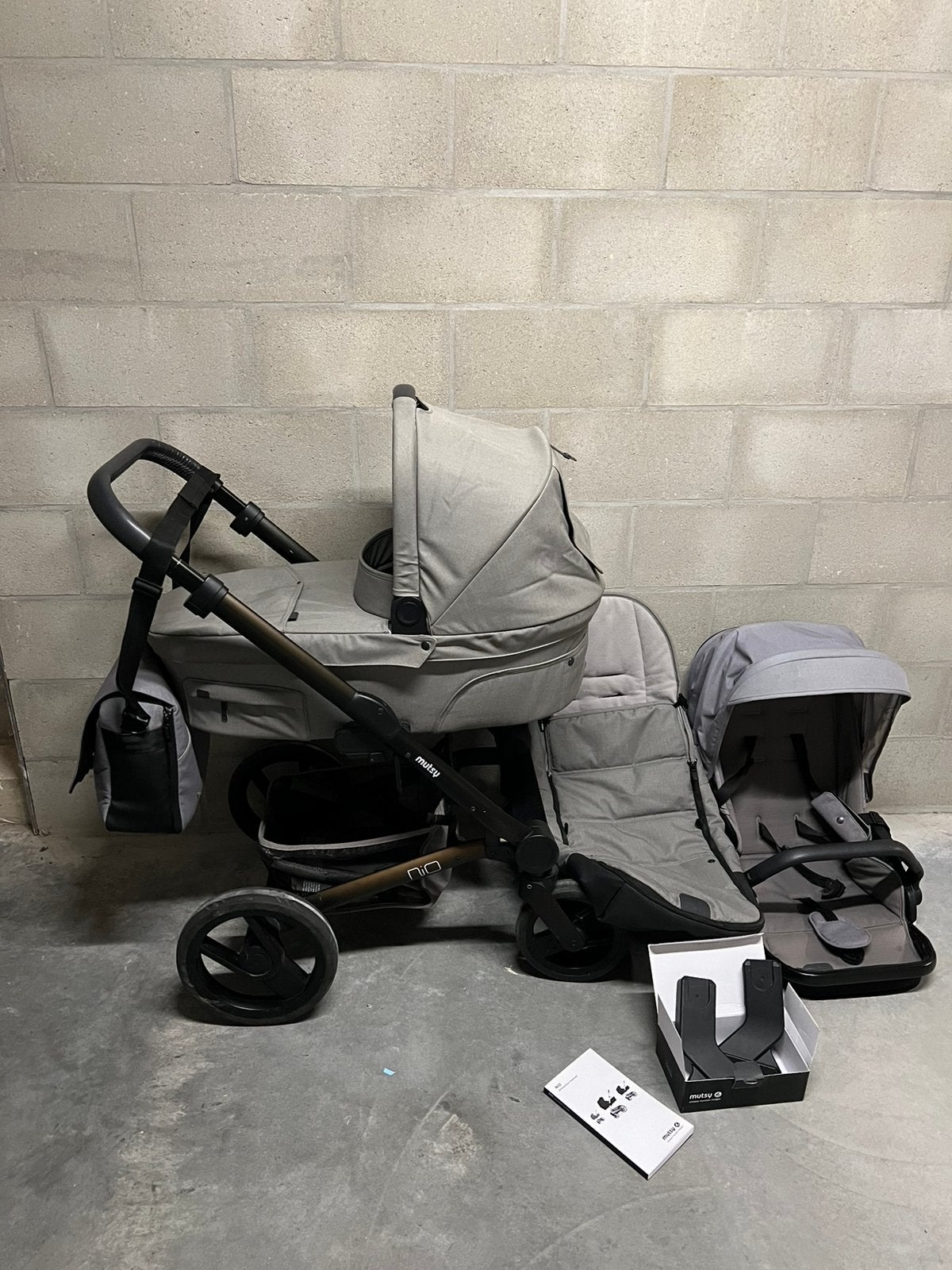 Mutsy Nio complete buggy, Enlèvement, Utilisé, Poussette, Avec nacelle