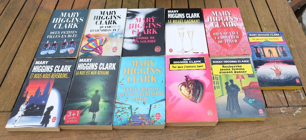 Lot de 11 thrillers - Mary Higgins Clark, Enlèvement ou Envoi, Mary Higgins Clark