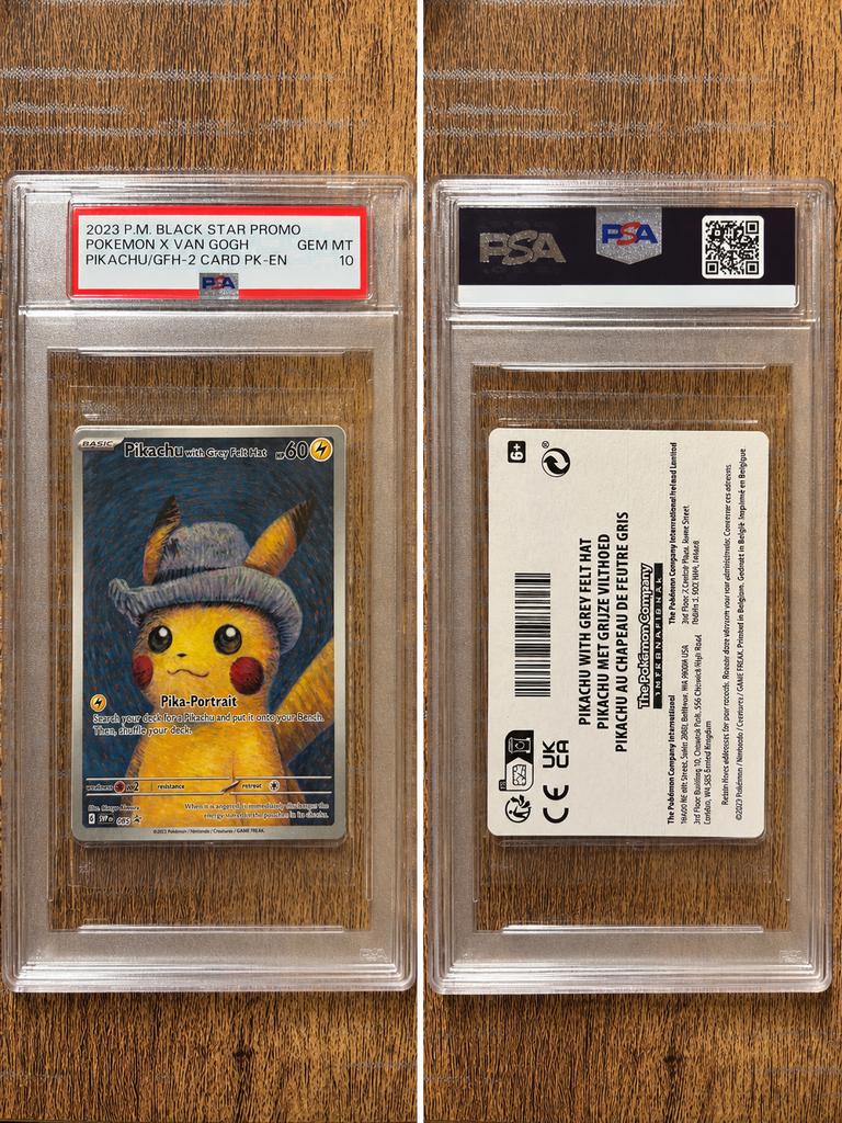 Pikachu with grey felt hat van Gogh promo 085 sealed psa 10, Hobby en Vrije tijd, Verzamelkaartspellen | Pokémon, Ophalen, Zo goed als nieuw