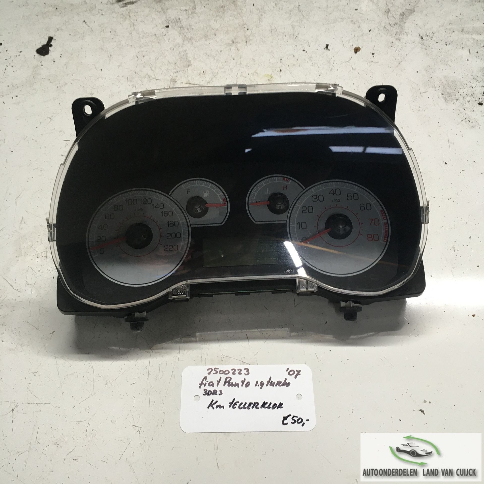 Fiat Punto 3drs 1.4 Turbo 2007 2500223  Km Tellerklok    518, Gebruikt, -, -, Ophalen of Verzenden