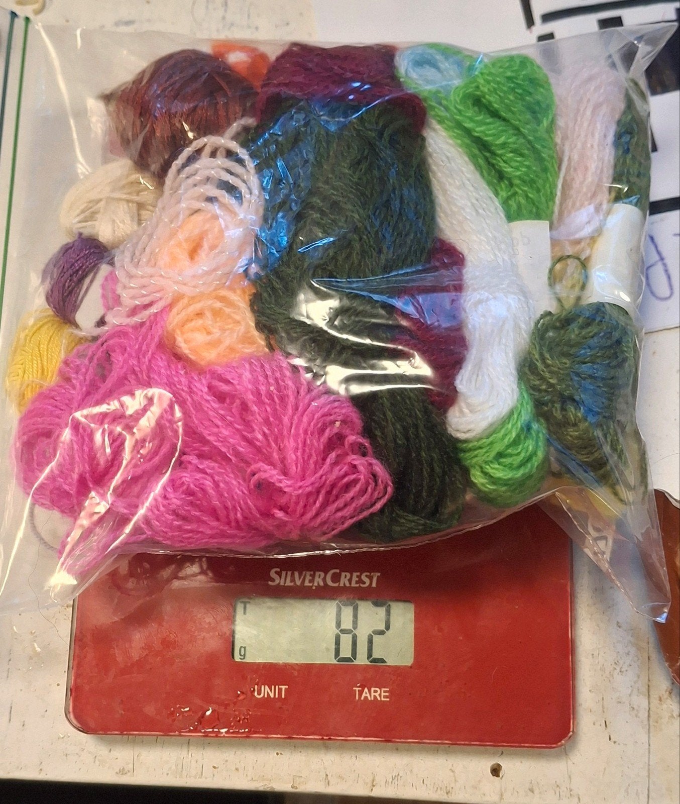 Restjes borduurgaren 80gr, Ophalen of Verzenden, Nieuw, Breien of Haken, Wol of Garen