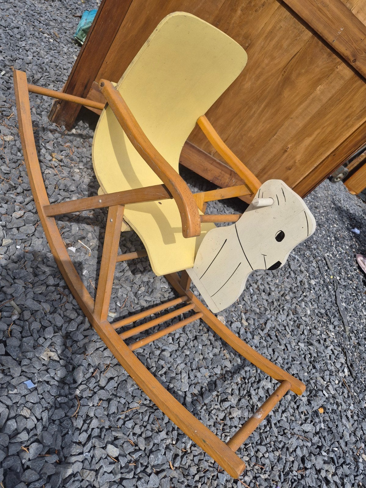 vintage houten schommelzitje voor kinderen, Ophalen