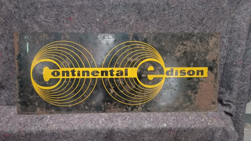 Emailbord continental edison, Enlèvement ou Envoi, Utilisé, Panneau publicitaire