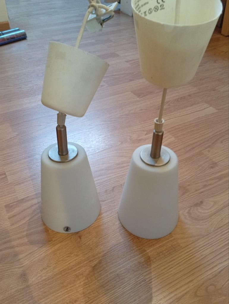 2 lampes Ikea, Maison & Meubles, Lampes | Spots, Enlèvement, Utilisé, Verre