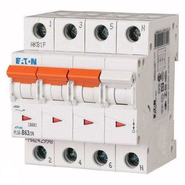 Automaat B63A 3P+N 6kA, Verzenden