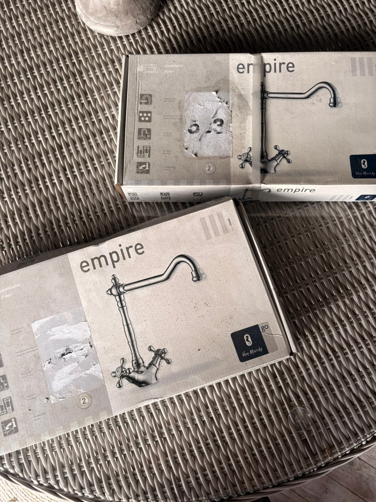 Mélangeur de cuisine classique Van Marcke Empire, Enlèvement, Comme neuf, Chrome, Robinet