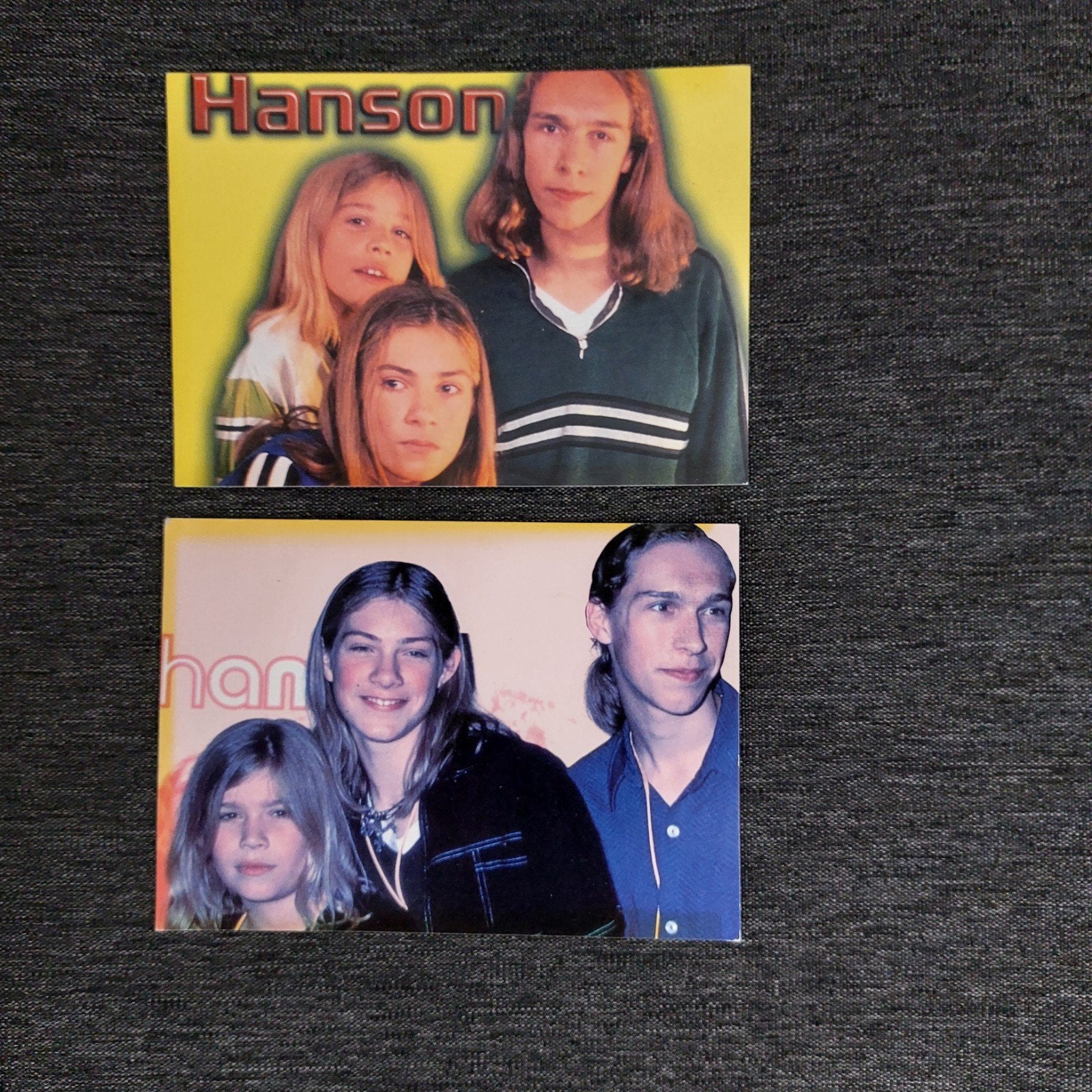 2 fotokaarten Hanson, Verzamelen, Ophalen of Verzenden