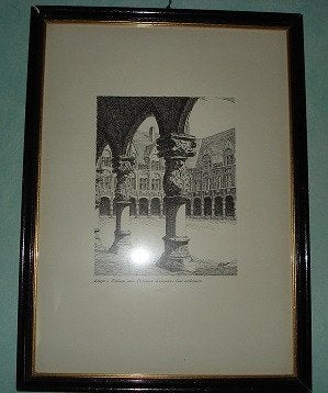 pentekening of ets ?A.Tytgat, Antiek en Kunst, Ophalen, Ets