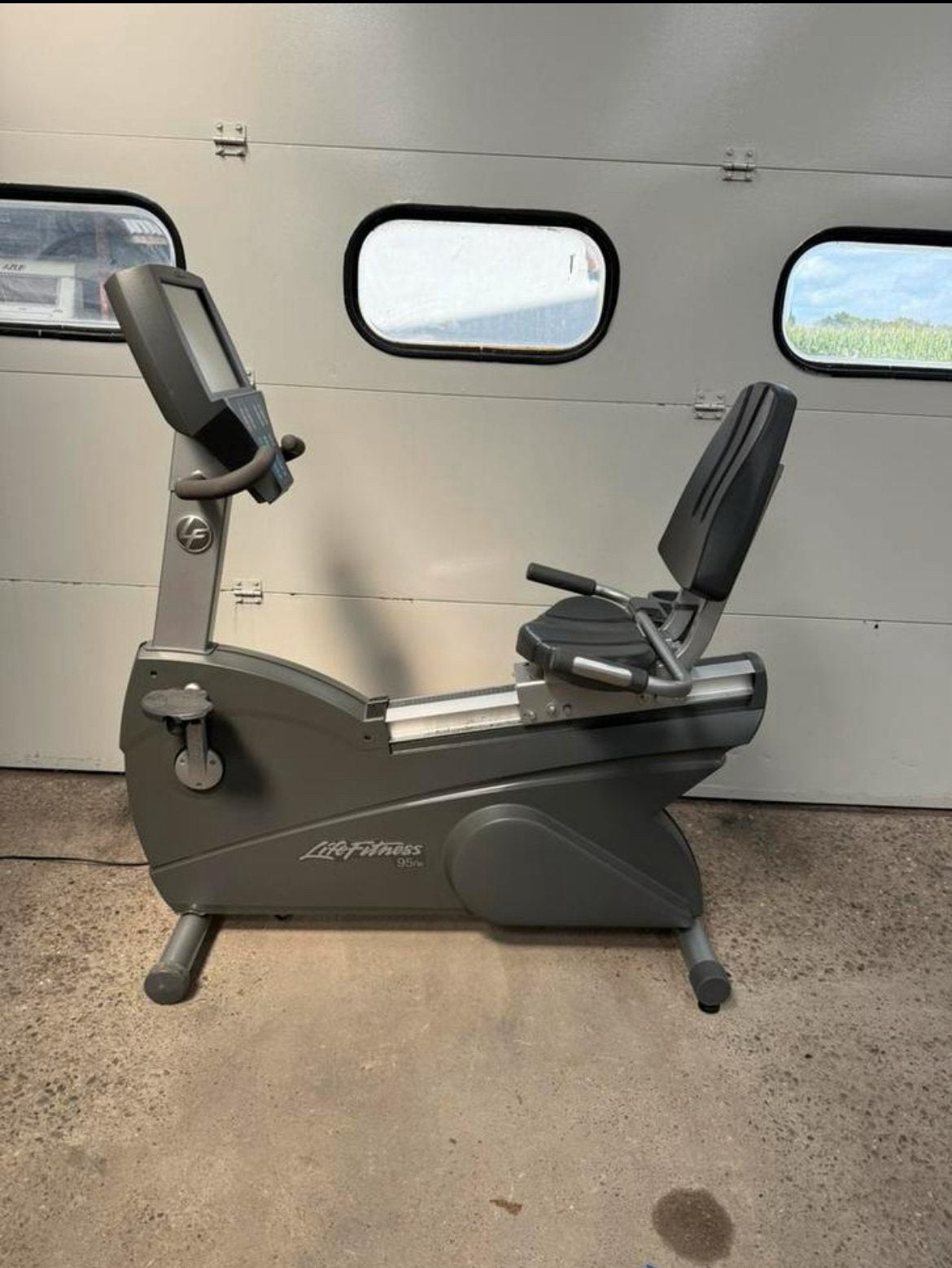 Life Fitness 95R Recline bike / Zitfiets / Ergometer, Ophalen, Gebruikt, Benen, Overige typen