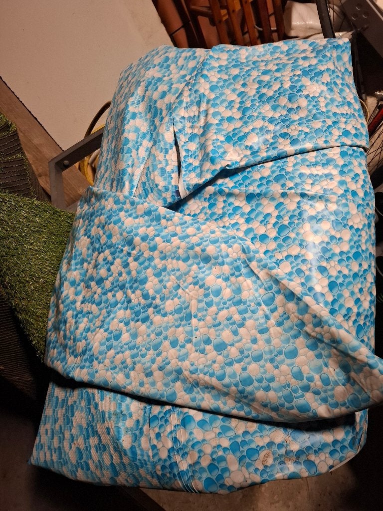 Zwembad met zandfilter,verw.,pomp en trap, Ophalen, Gebruikt, 80 tot 120 cm, Rond