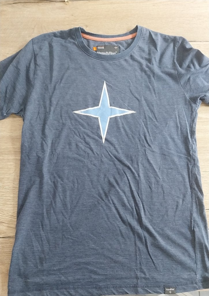 T- shirt heren, Ophalen, Maat 52/54 (L), Blauw, Haze & Finn