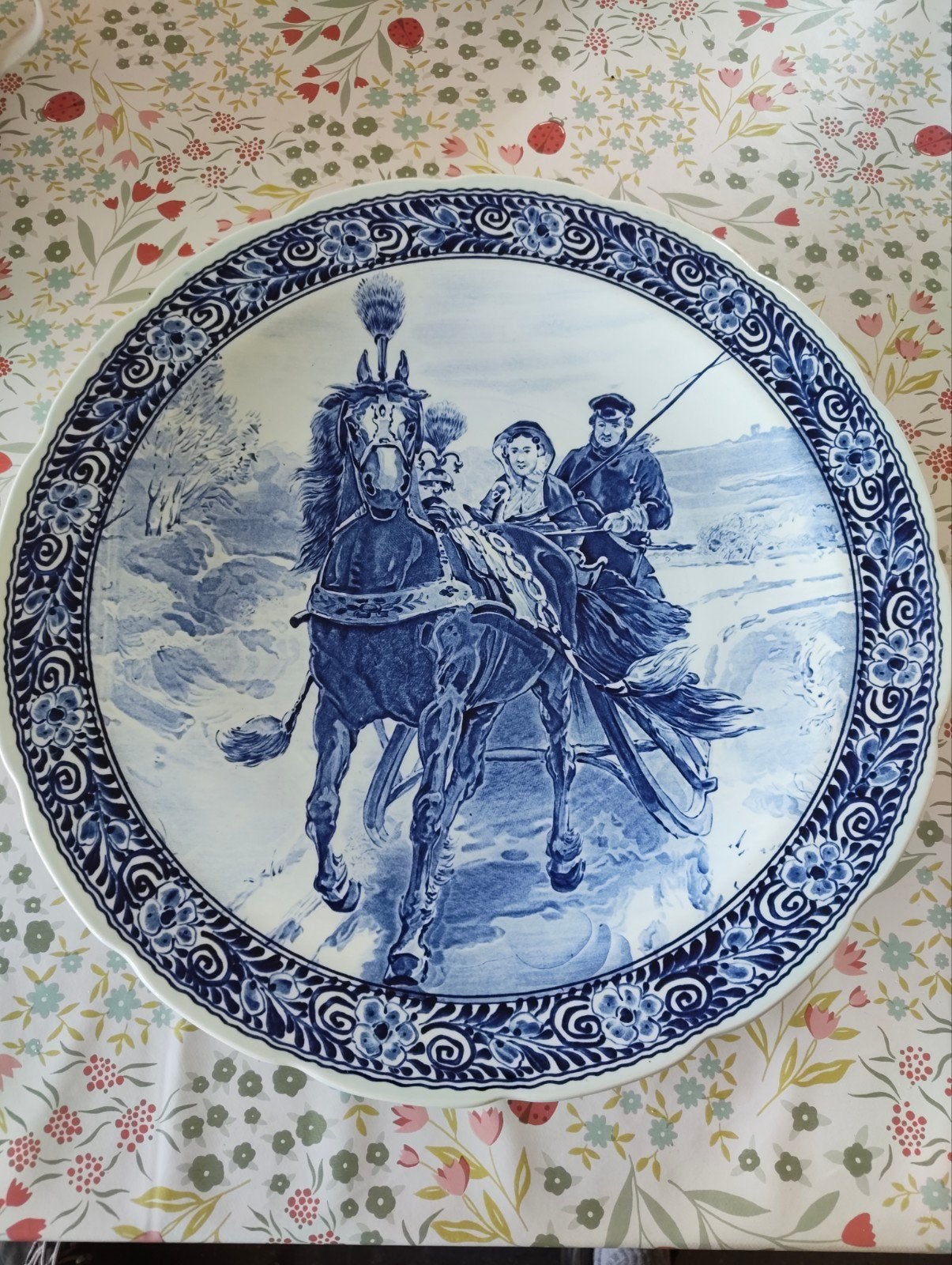 Delfts Blauw bord, Antiek en Kunst, Ophalen