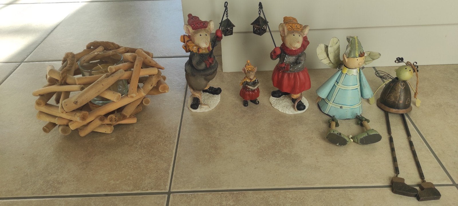 Ensemble de 6 décorations de Noël douillettes — Souris de No, Enlèvement ou Envoi
