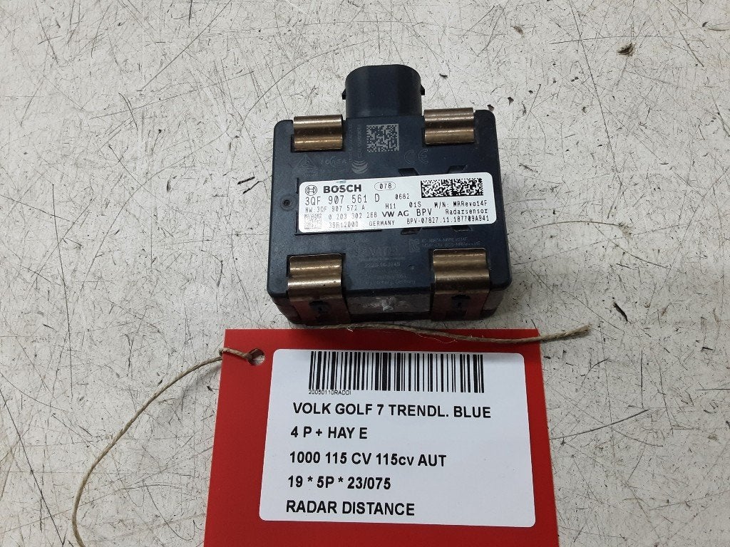 RADAR ANTI COLLISION Volkswagen Golf VII (AUA) (3QF907561D), Volkswagen, Mevr. I. Hauben, Utilisé, Rue de l'Espoir 34 34
4030  GRIVEGNÉE, BE