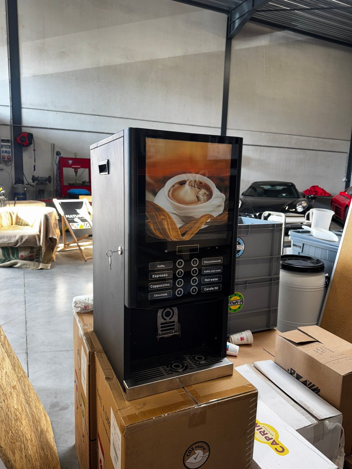 Machine à café instantanée à l'eau fixe, 8 boissons, Articles professionnels, Enlèvement
