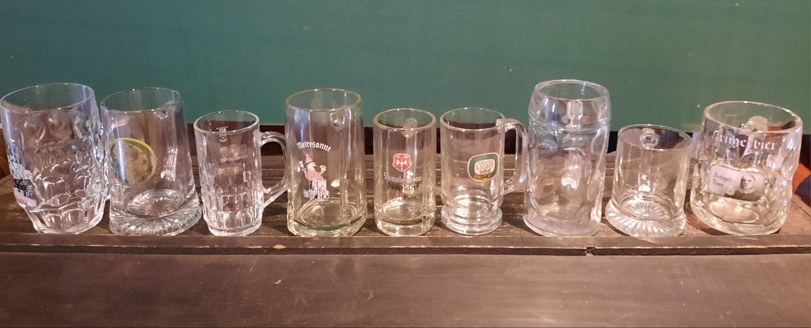 glazen bierpotten,de meeste van Duitse bieren, Verzamelen, Ophalen of Verzenden