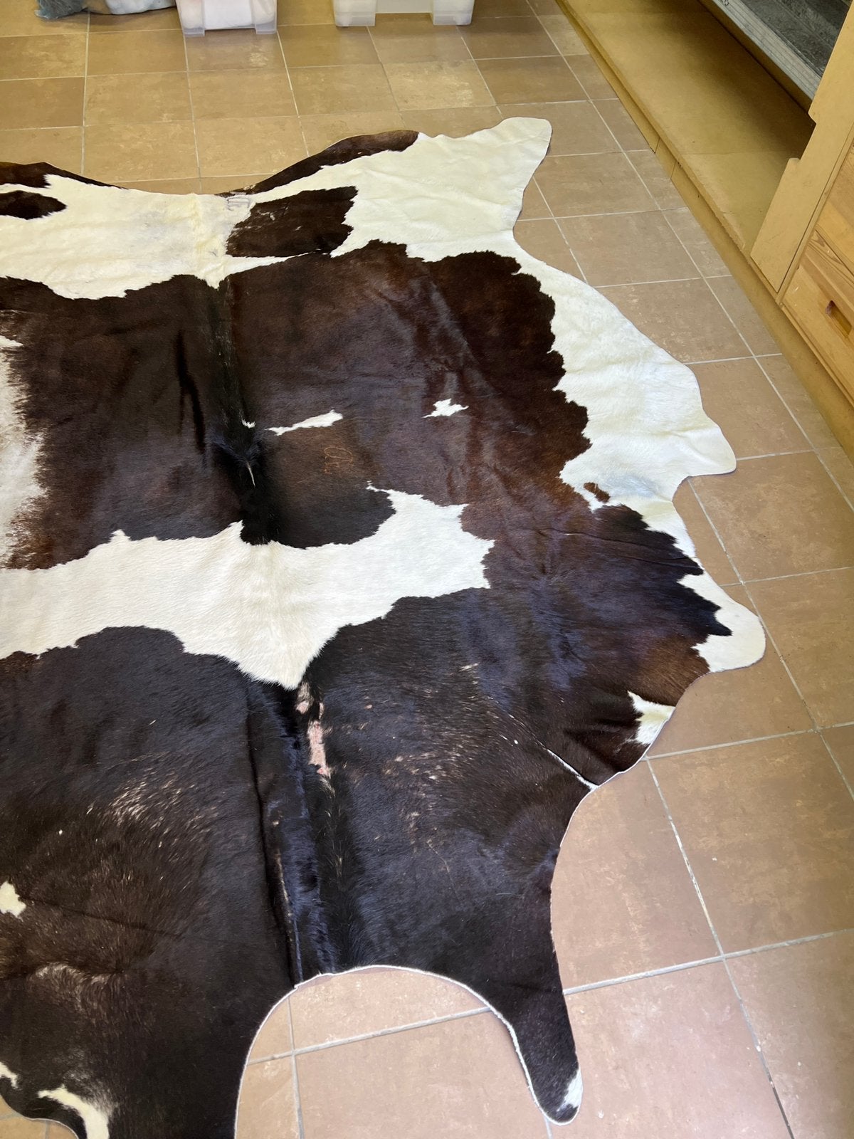 tapis en peau de vache, Maison & Meubles, 200 cm ou plus, 200 cm ou plus, Enlèvement, Utilisé