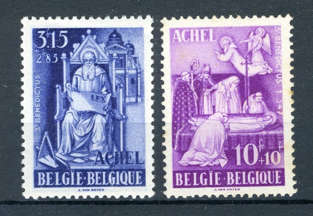 (B) 775/776 MH 1948 - Ten voordele van de Abdij van Achel., Verzenden, Postfris, Spoor van plakker