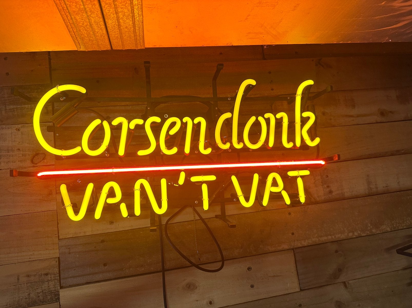 Néon Corsendonk, Enlèvement, Comme neuf, Table lumineuse ou lampe (néon)