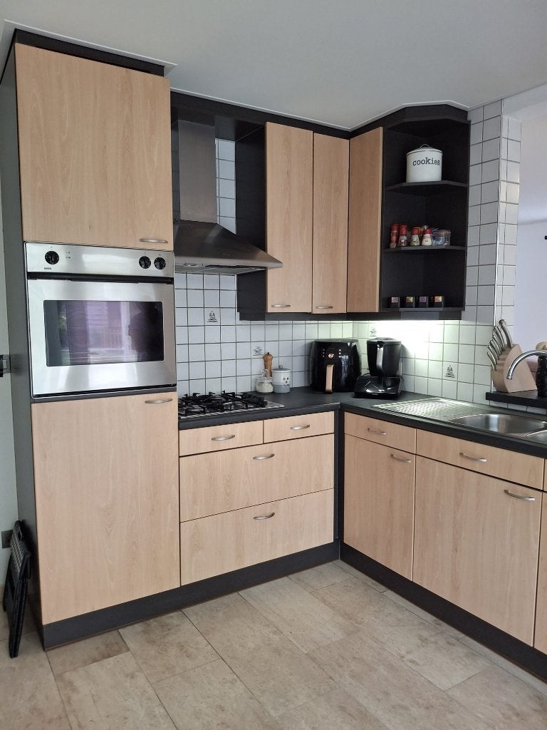 Keuken met toestellen, Bois, Brun, Enlèvement, Utilisé