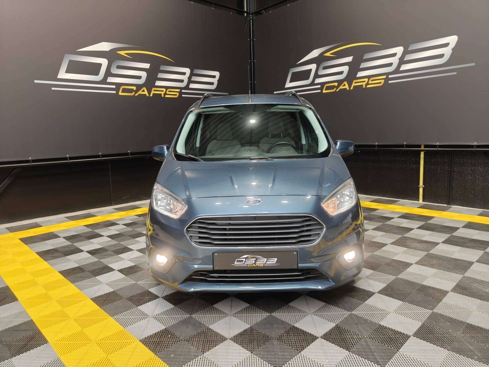 Ford Tourneo Courier 1.0 5-zit/Airco/Trekhaak/16"/Cruise, Stof, Gebruikt, Blauw, Bedrijf