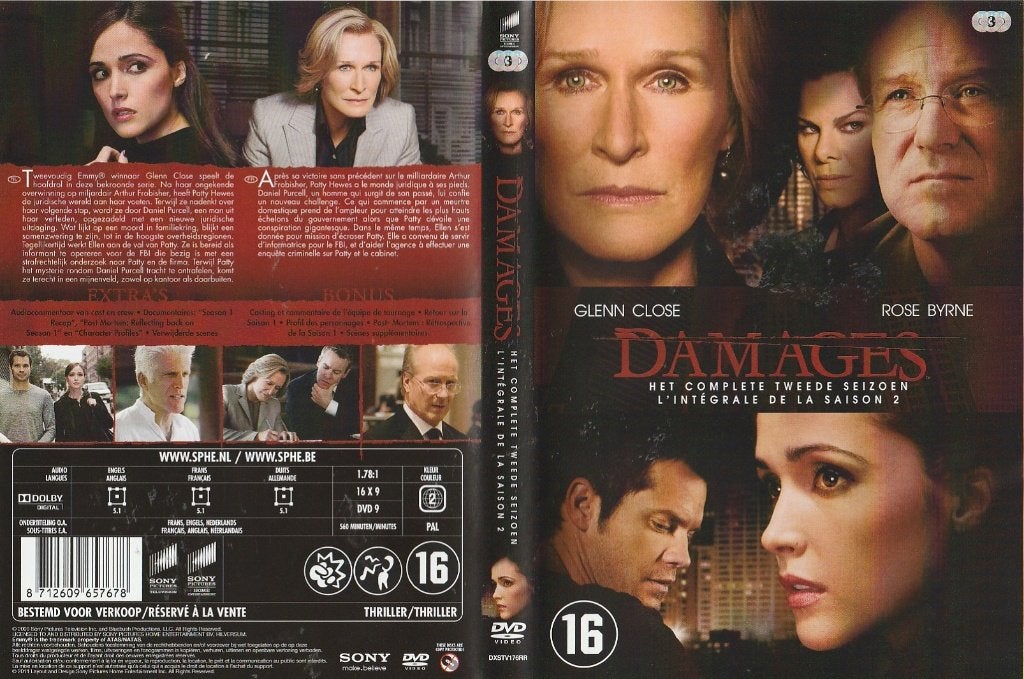Damages saison 2, Enlèvement ou Envoi, Comme neuf, Autres genres, À partir de 16 ans