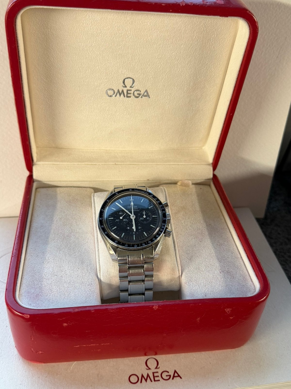 Omega Speedmaster, Handtassen en Accessoires, Horloges | Heren, Ophalen of Verzenden, Zo goed als nieuw, Omega
