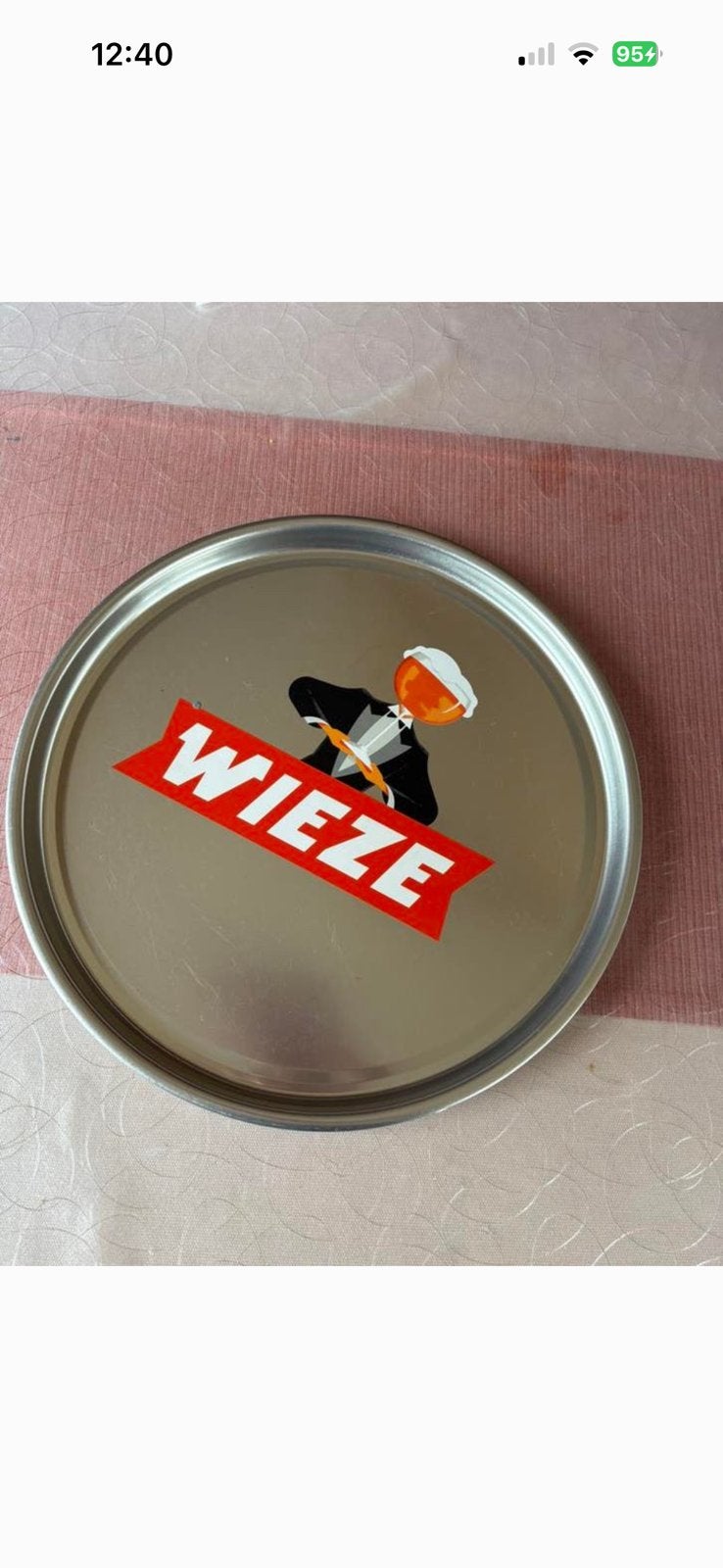 Wieze bierplateau 40 cm, Verzamelen, Ophalen of Verzenden