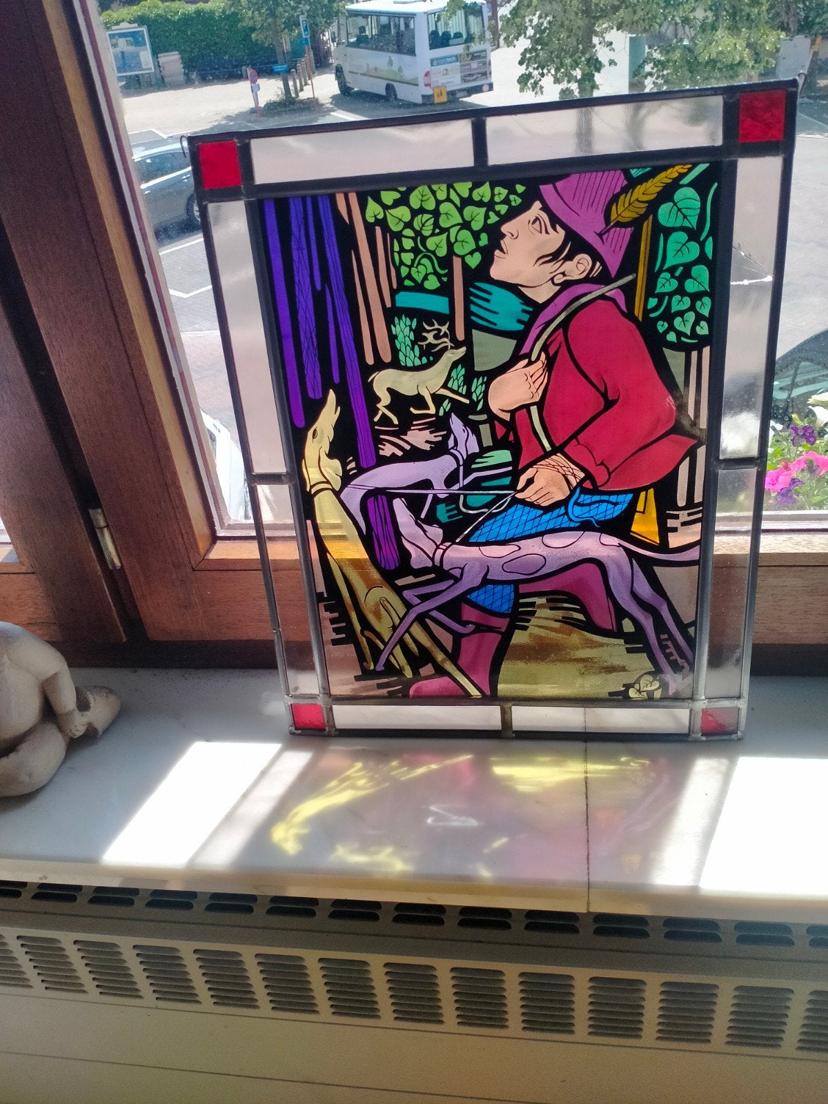 Glasramen., Ophalen