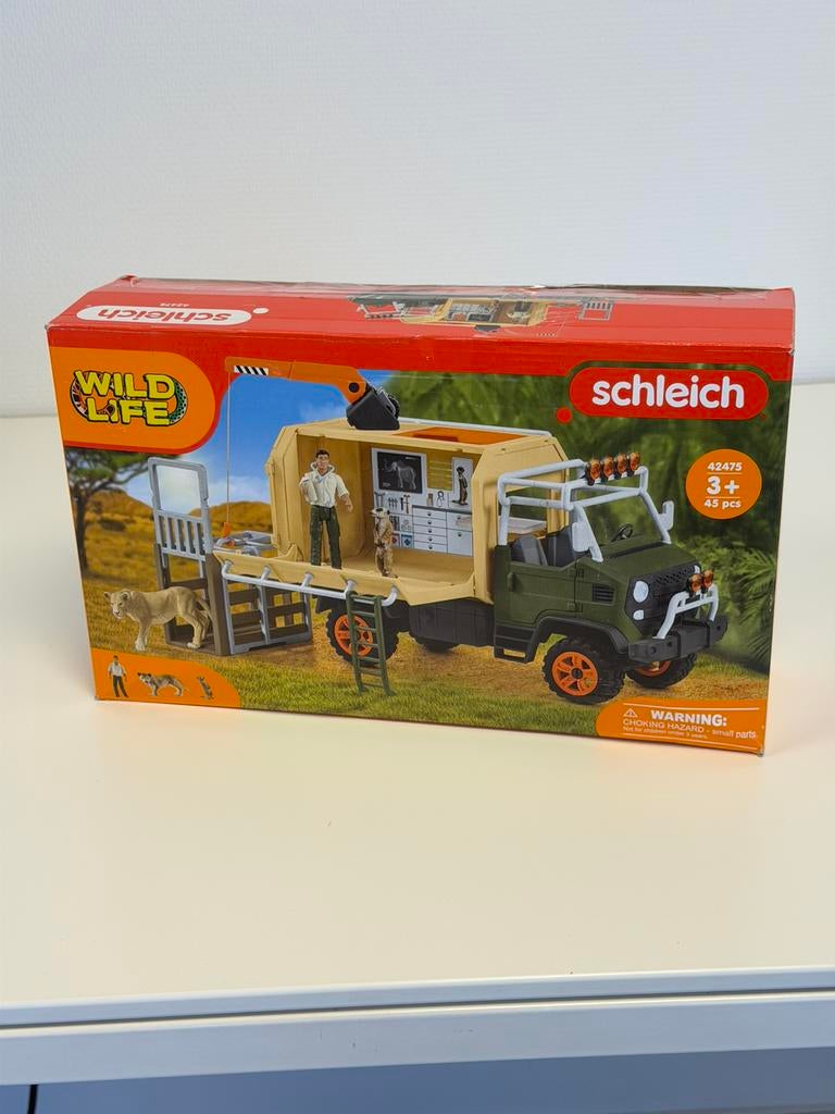 Schleich Wildlife Grote Reddingswagen 42475 rescue truck, Kinderen en Baby's, Ophalen of Verzenden, Zo goed als nieuw