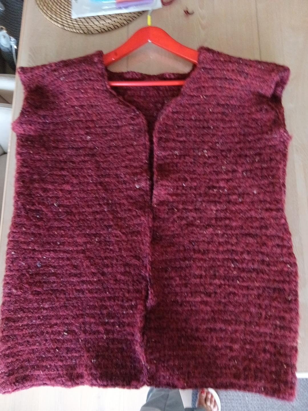 Handgemaakte Gilet te koop in Mohair maat XL., Kleding | Dames, Ophalen, Nieuw, Maat 46/48 (XL) of groter