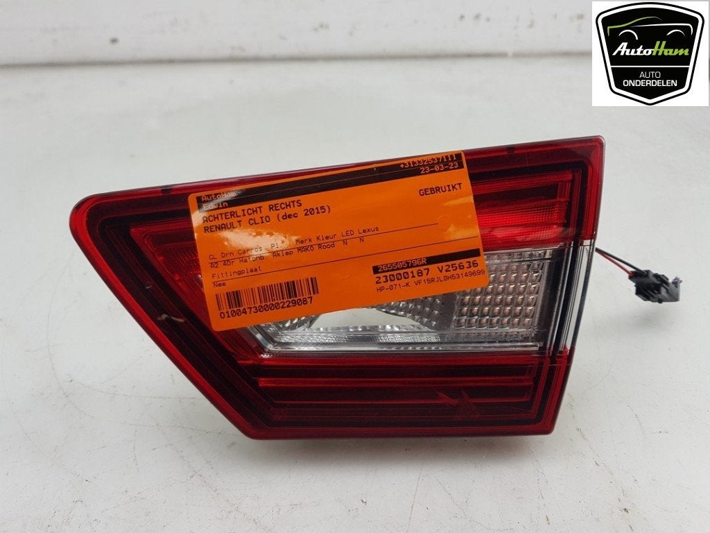 FEU ARRIÈRE DROIT Renault Clio IV (5R) (|265505796R|), Utilisé, Renault