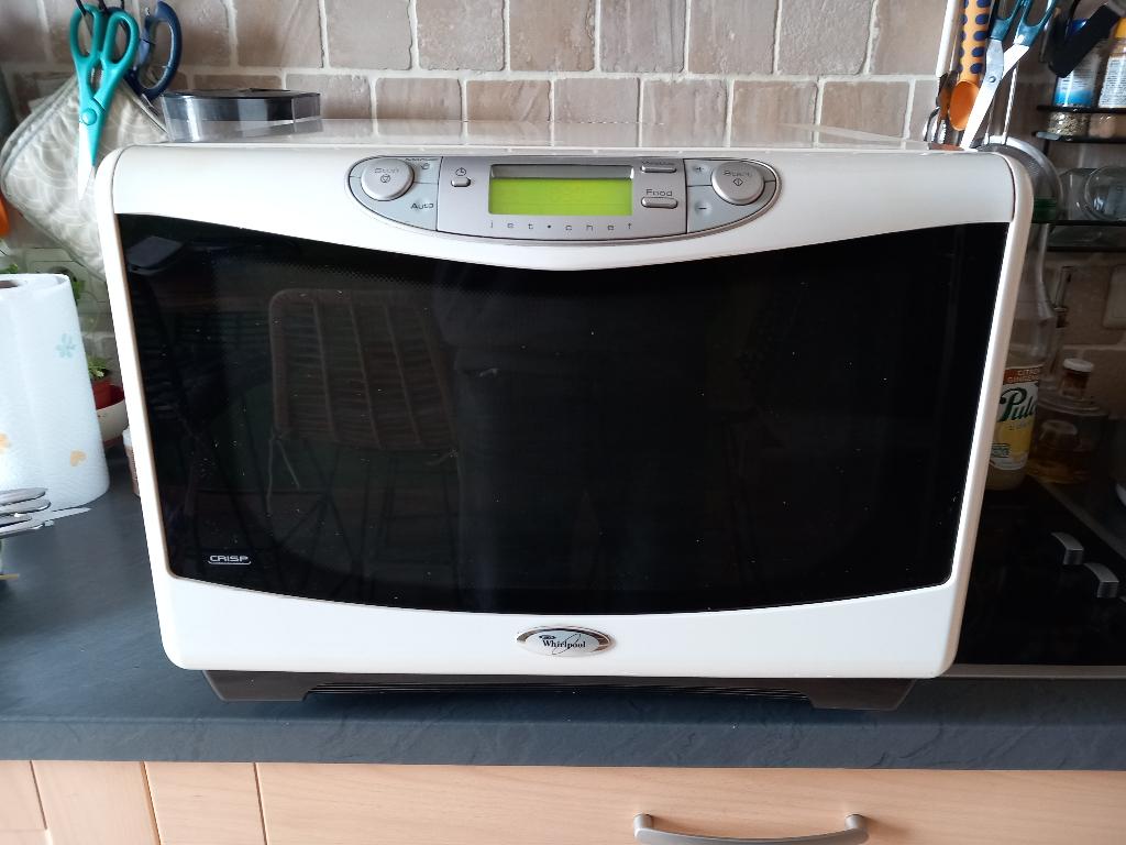 Four micro ondes Whirpool combi, Elektronische apparatuur, Ophalen, Crisp, Draaiplateau