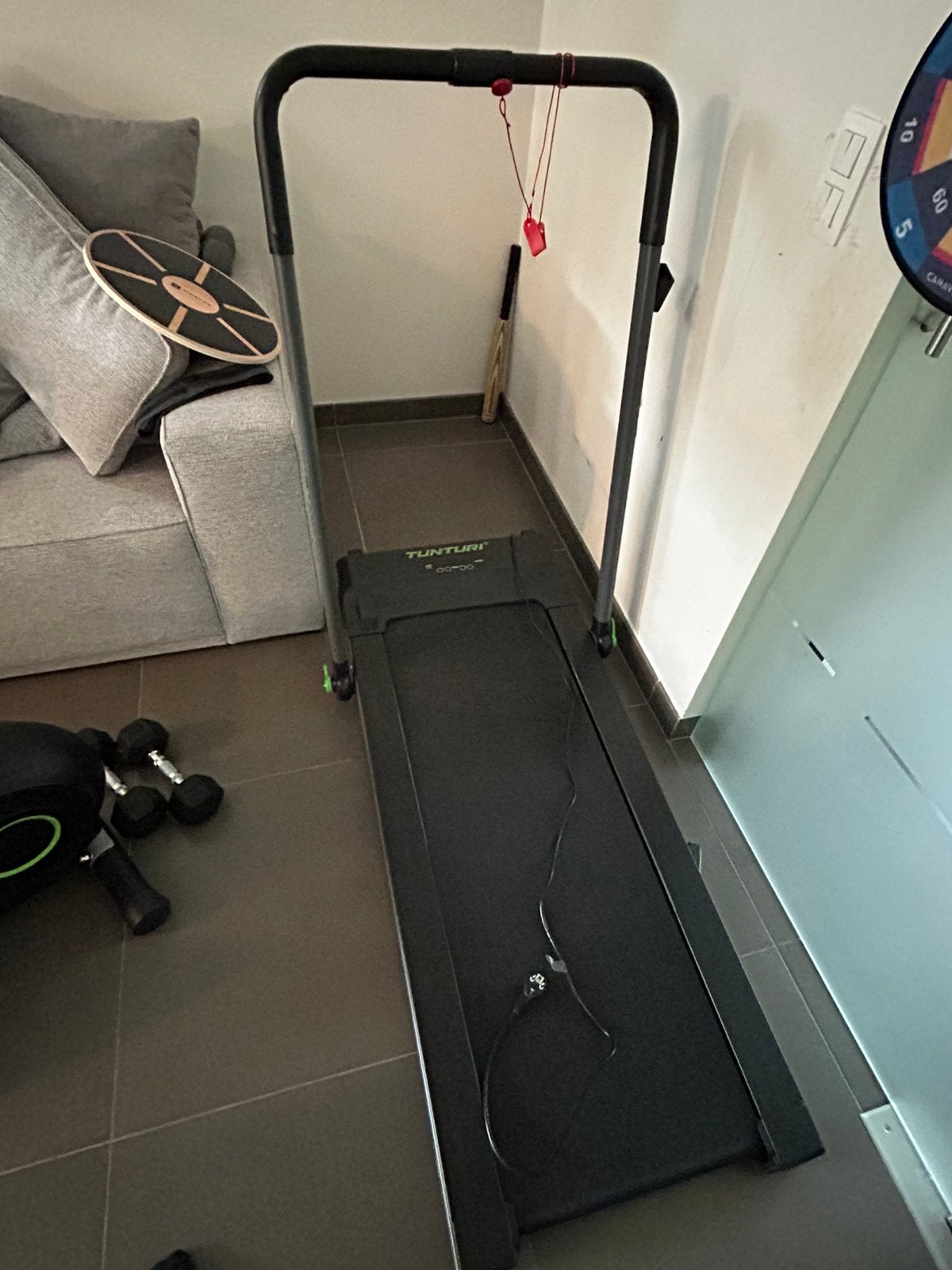 Tunturi cardio fit T10 loopband inklapbaar, Ophalen, Zo goed als nieuw, Loopband