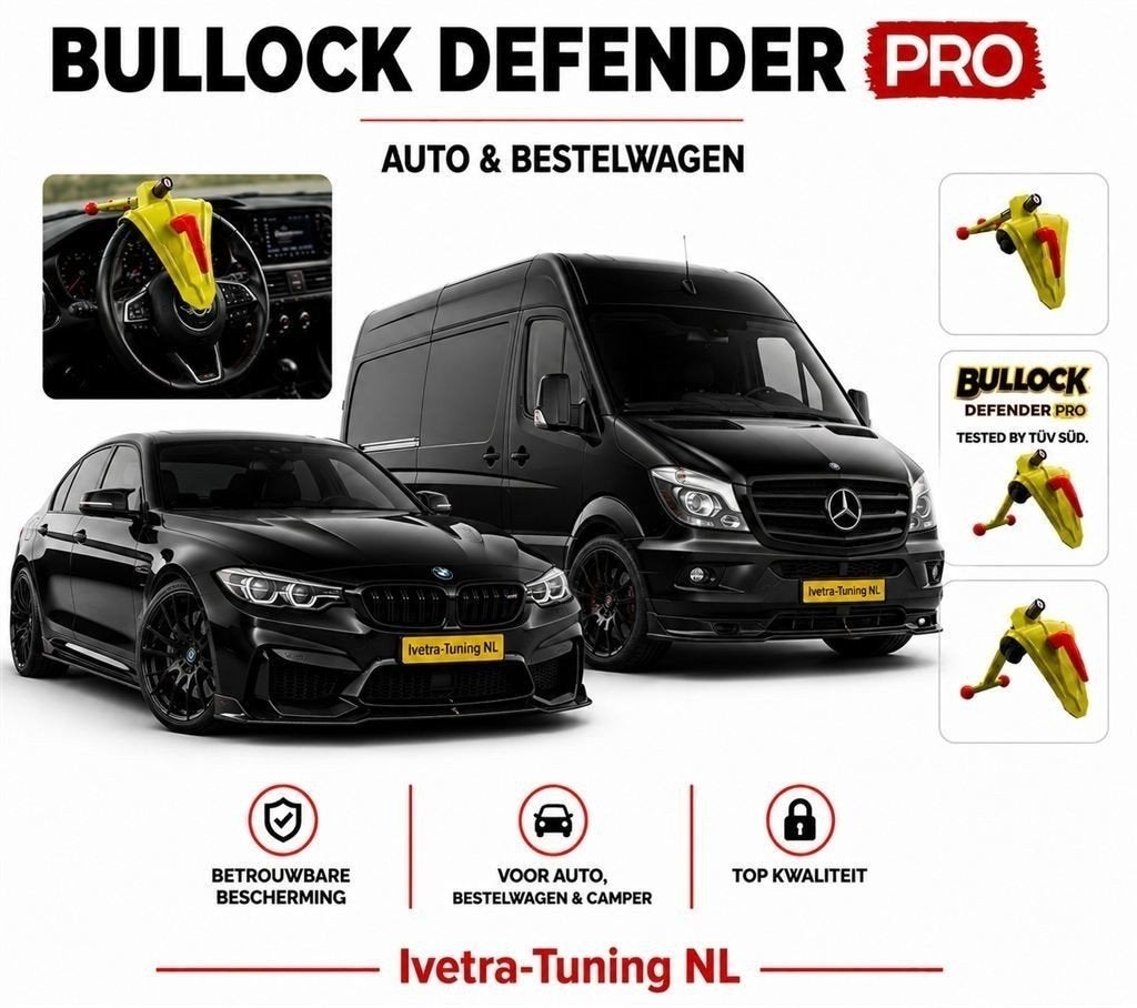 Bullock Defender | Stuurslot Auto | Stuurslot Bestelwagen, Ophalen of Verzenden, Nieuw