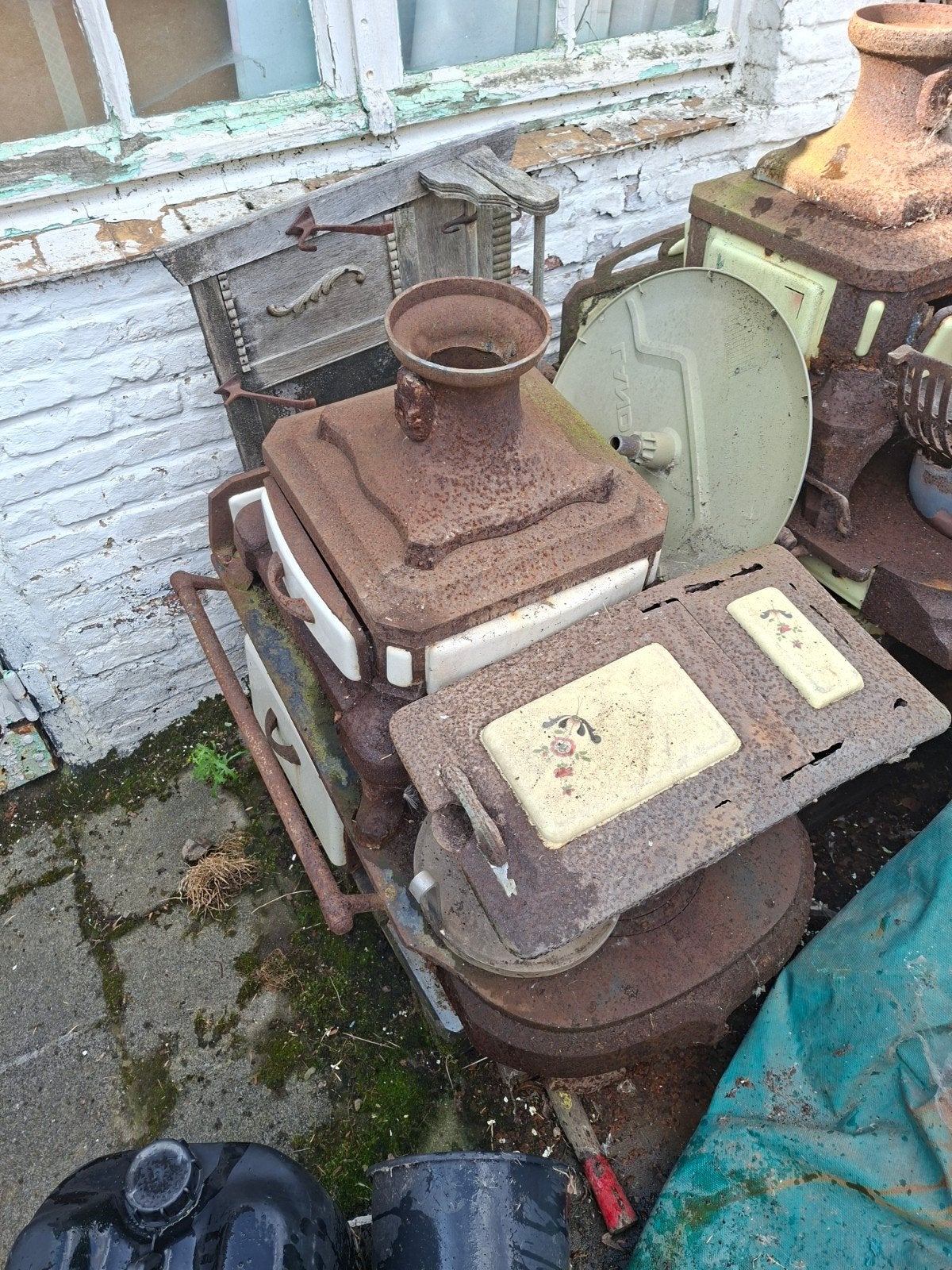verkoop 2 Leuvense kachels, Antiek en Kunst, Ophalen