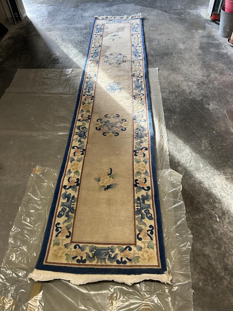 tapis Chinois, 200 cm ou plus, Beige, Classique Chinois, Enlèvement