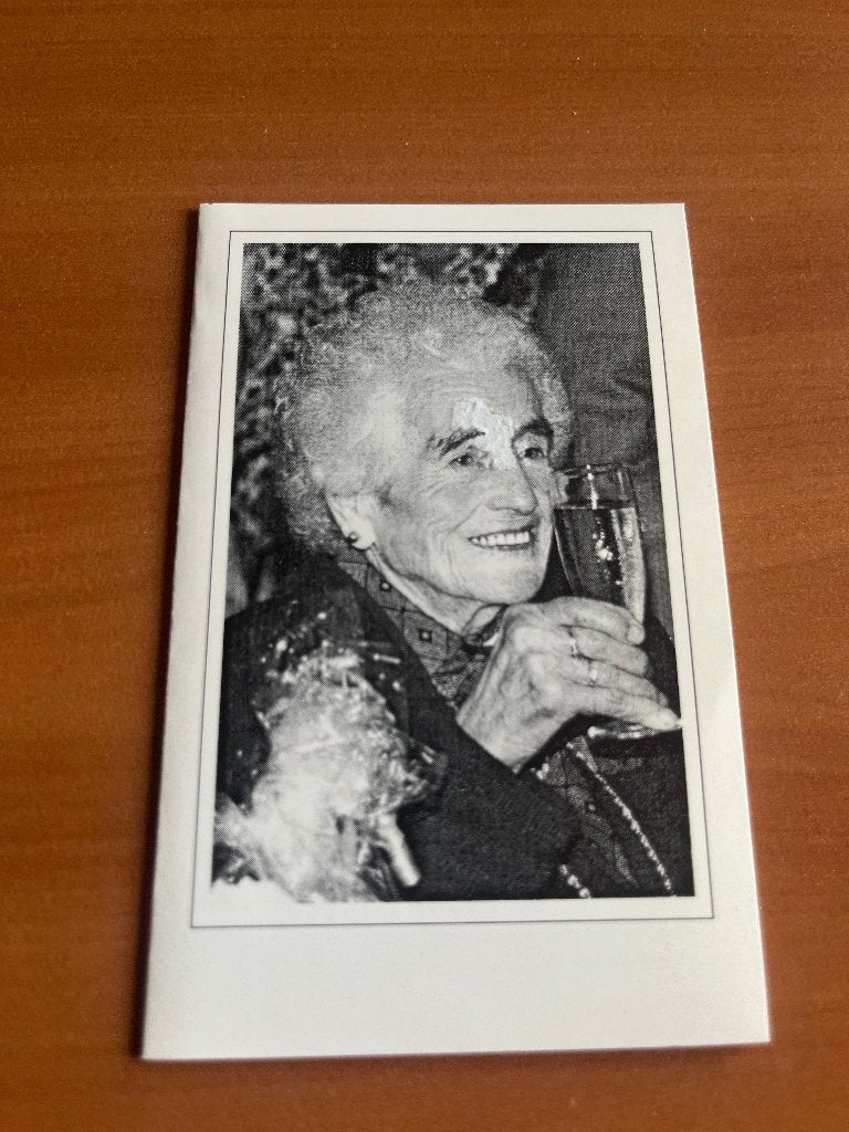 Rouwkaart E. De Deyne  Brugge 1894 + 1997-100-jarige, Verzamelen, Bidprentjes en Rouwkaarten, Verzenden, Rouwkaart
