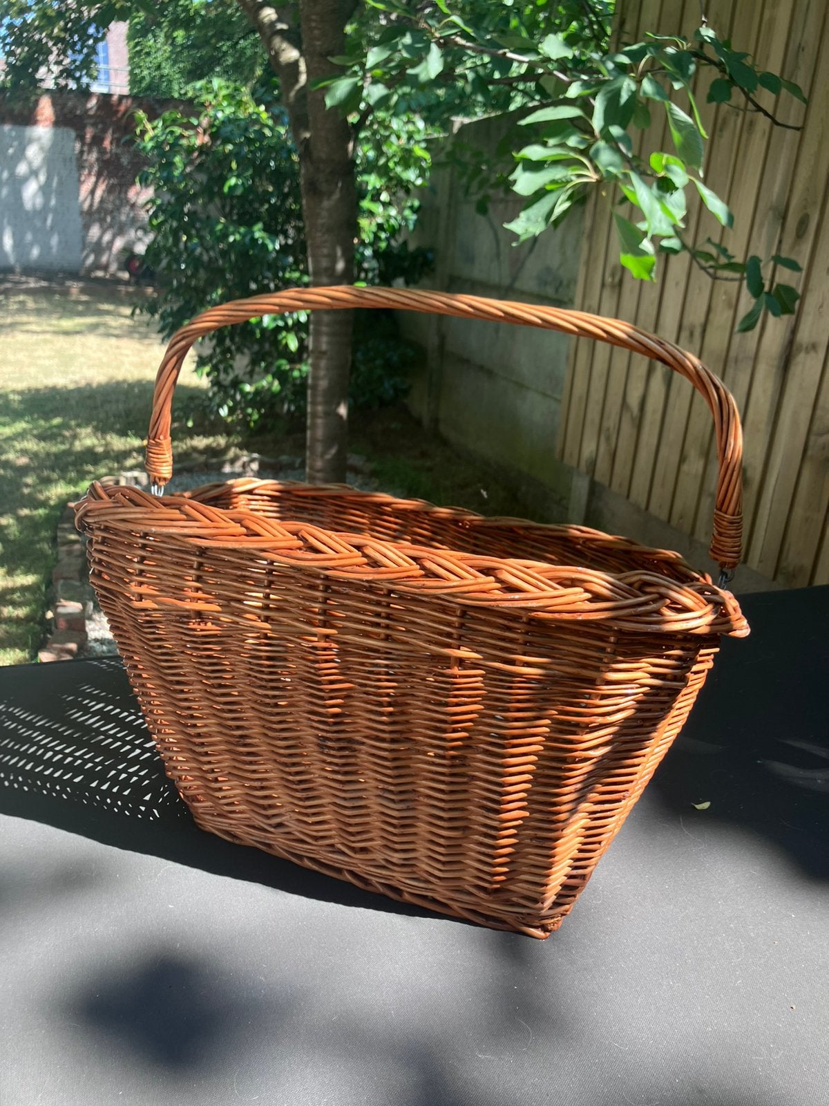 Rotan fietsmand, Vélos & Vélomoteurs, Accessoires vélo | Paniers de vélo, Enlèvement, Comme neuf, Panier de vélo