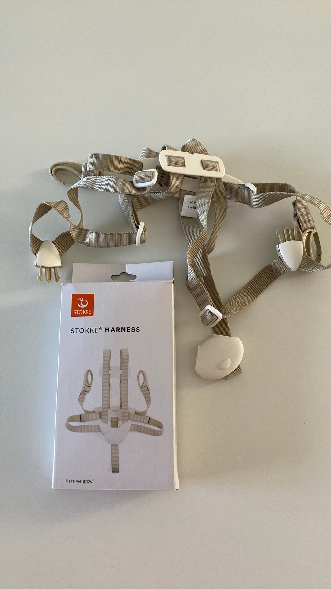 Stokke tripp trapp harnas beige, Ophalen, Zo goed als nieuw